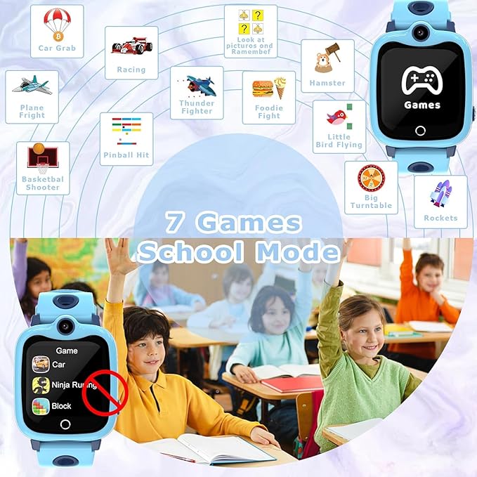 Smartwatch dla dzieci Smart-Trend Smartwatch SIM CARD niebieski 4G