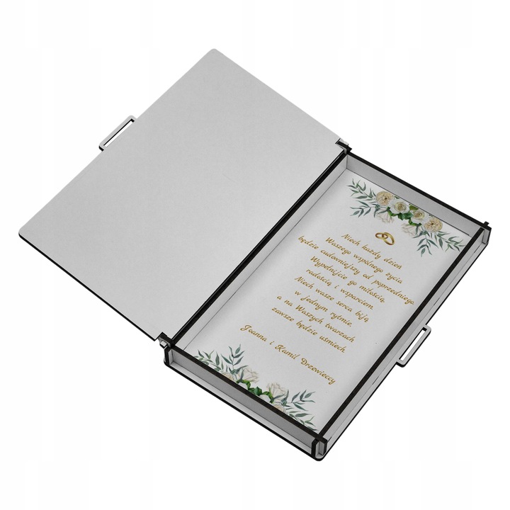 PREZENT NA ŚLUB - PUDEŁKO NA PIENIĄDZE dla pary młodej pamiątka ślubu