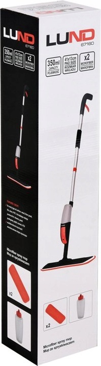 LUND MOP ZE SPRYSKIWACZEM SKŁADANY 2 X DODATKOWE NAKŁADKI MIKROFIBRA 67160