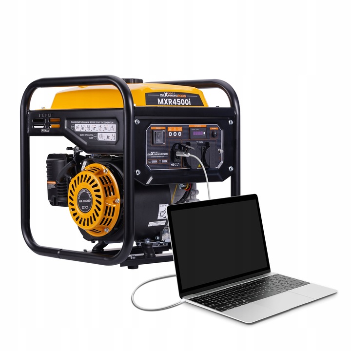 3.5KW Agregat Prądotwórczy Generator Inwertorowy 26kg 2x USB Gniazda