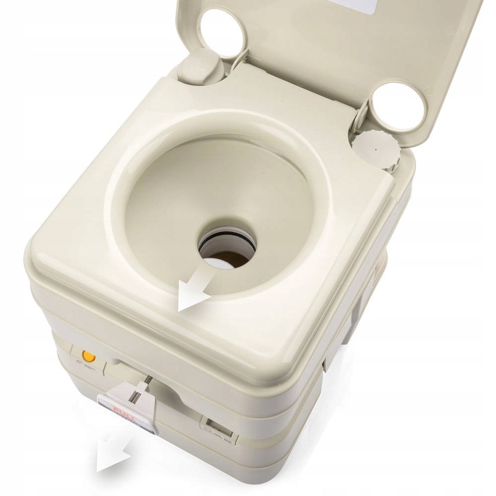 Toaleta turystyczna WC przenośna ze spłuczką działka budowa kemping METEOR