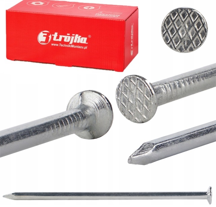 GWOŹDZIE BUDOWLANE CZARNE 4" 100mm 4x100mm | 5KG