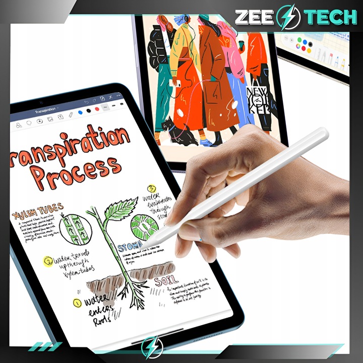 RYSIK PENCIL PEN DO APPLE TABLETA iPAD AIR PRO MINI STYLUS 2 GEN 4 KOŃCÓWKI