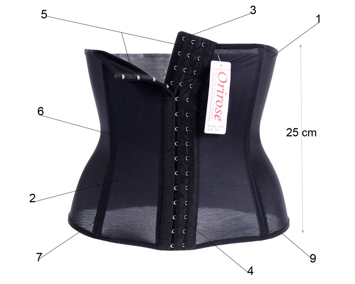 Orirose PAS gorset mocno WYSZCZUPLAJĄCY modelujący BRZUCH talię poporodowy