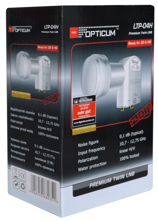 Konwerter TWIN Podwójny do Dwóch Dekoderów Antena Polsat Canal+