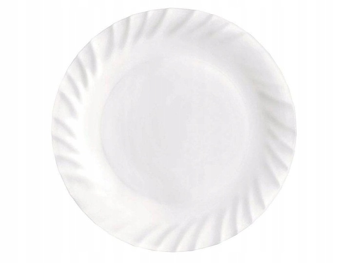 KOMPLET ZESTAW SERWIS OBIADOWY TALERZE 36el 12 OSÓB BIAŁE NA PREZENT ŚLUB