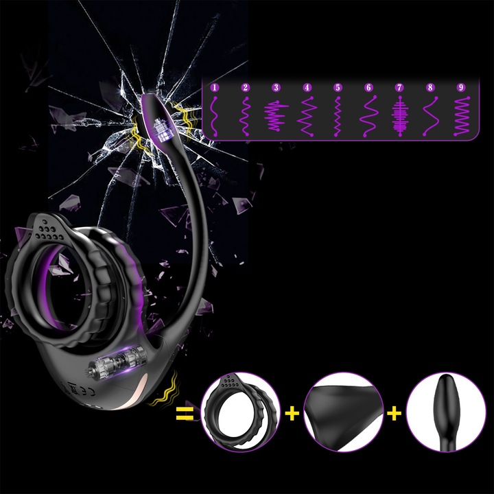 Kontrol przez APP wibrujące pierścienie na penisa