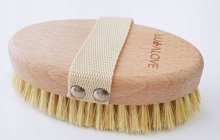 LULLALOVE SZCZOTKA DO MASAŻU CIAŁA NA SUCHO TAMPICO KLASYK OWALNA OSTRA