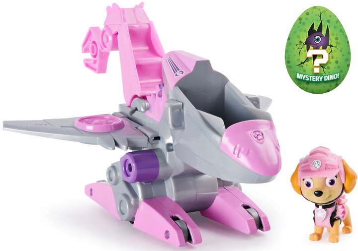 PSI PATROL SKYE FIGURKA DINO RESCUE + POJAZD