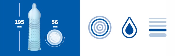 Prezerwatywy Durex PLEASUREMAX 12 z prążkami wypustkami