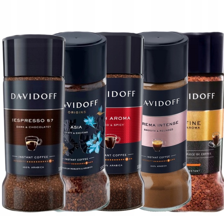 ZESTAW DAVIDOFF ROZPUSZCZALNY MIX SMAKÓW 5 SZTUK
