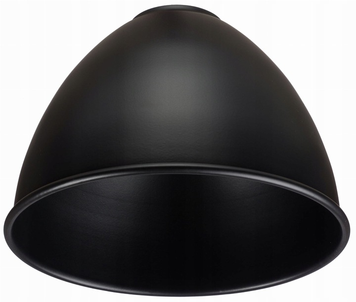 Klosz metalowy czarny okrągły stożek loft E27
