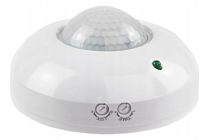 CZUJNIK RUCHU NATYNKOWY DO LED SUFITOWY PIR 360°