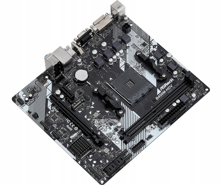 Płyta główna ASRock B450M Micro ATX Socket AM4 pod AMD Ryzen USB3 M.2 NVMe