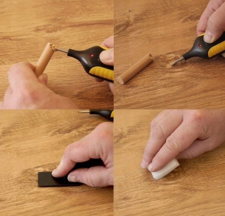 ZESTAW NAPRAWCZY DO PANELI MEBLI ZADRAPANIE WOSK DO NAPRAWY DREWNA