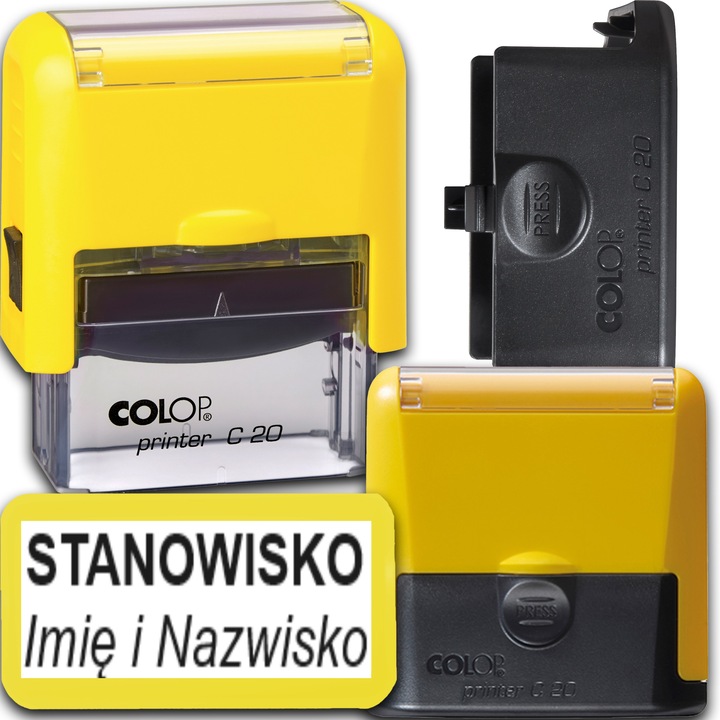 COLOP C20 Pieczątka do 4 wersów FIRMOWA LEKARSKA IMIENNA BIUROWA - kolory