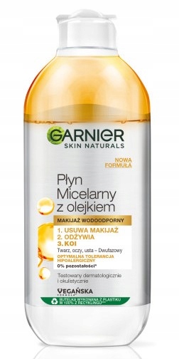 Garnier Dwufazowy Płyn Micelarny Do Demakijażu Z Olejkiem Arganowym 400 Ml