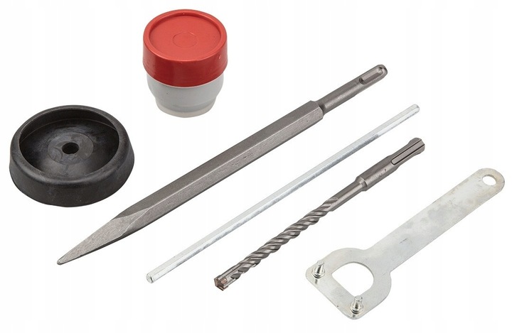 WIERTARKA MŁOTOWIERTARKA MŁOT UDAROWY MOCNA SDS+ WIERTŁA SZPICAK WALIZKA