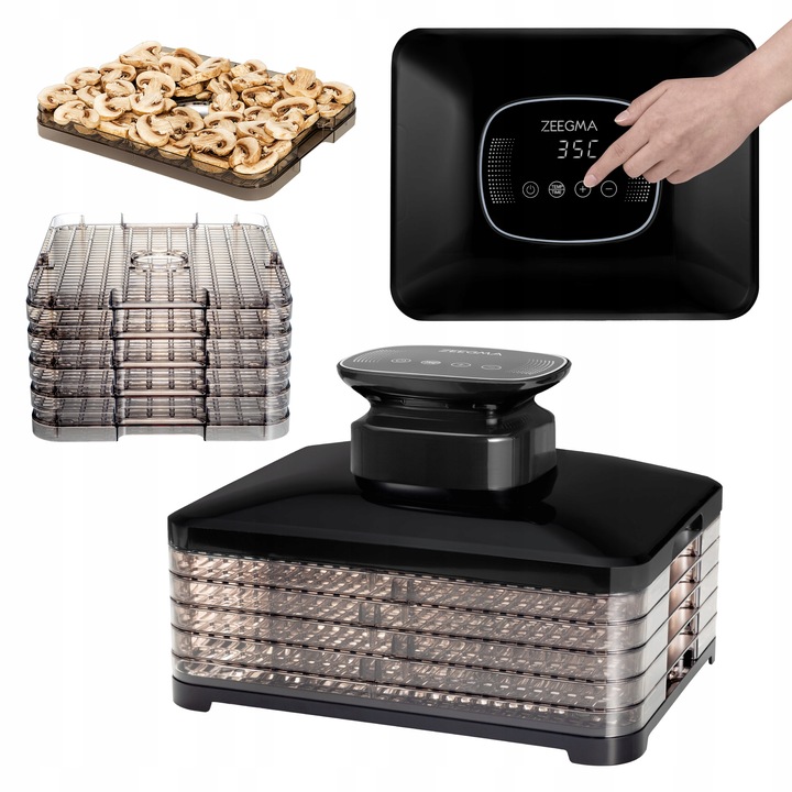 Suszarka spożywcza DUŻA Suszarka do grzybów owoców żywności 5sit TIMER