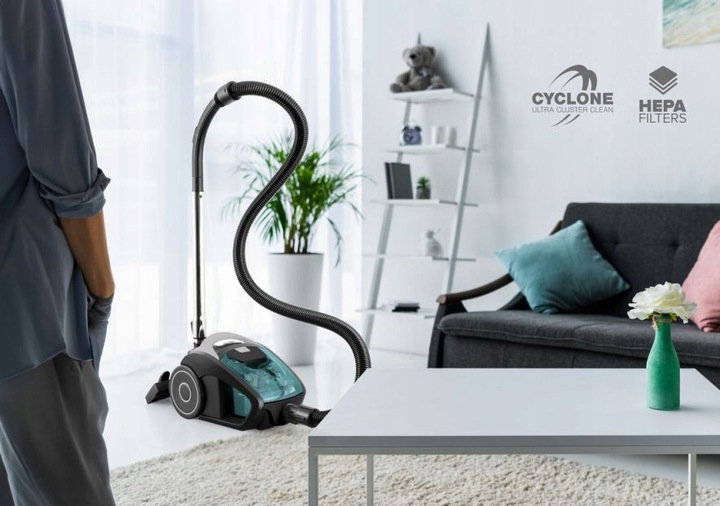 Odkurzacz BEZWORKOWY cyklonowy domowy HEPA Ideal 700W Mały Mocny Lekki 1,5L