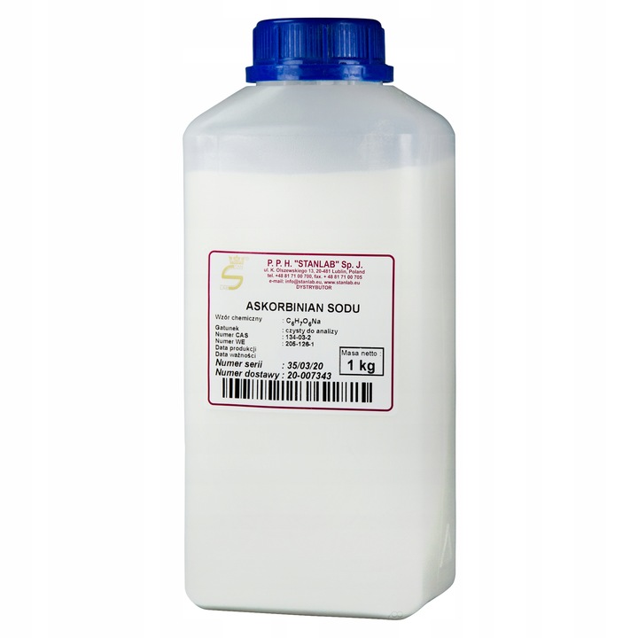 Askorbinian Sodu Witamina C 1000 g Stanlab CZDA