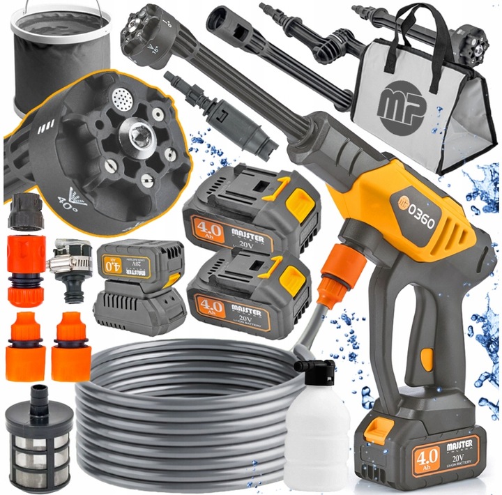 Myjka Ciśnieniowa Akumulatorowa elektryczna MP0360 MOCNA 60 bar