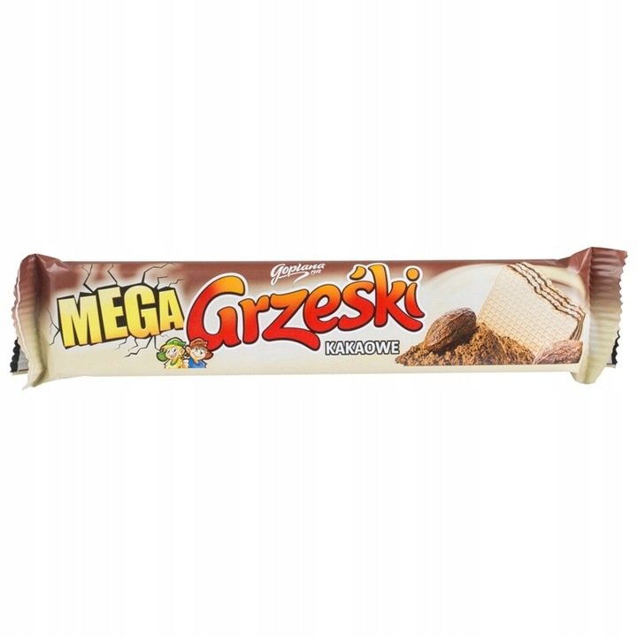 Wafelki Kakaowe z Kremem Grześki Mega 32 x 34 g Wafelek z Nadzieniem