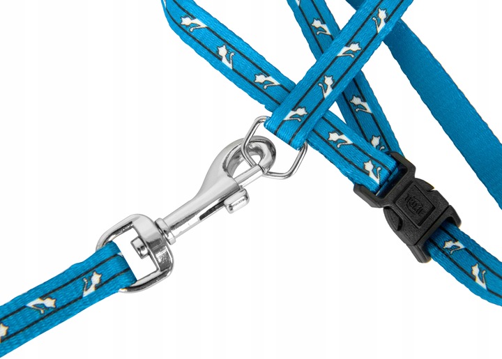 SZELKI REGULOWANE BEZUCISKOWE DLA KOTA + SMYCZ