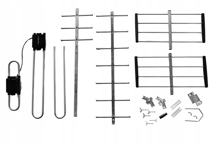 Antena do TV naziemnej zewnętrzna DVB-T2 MUX-8 4K LTE kierunkowa COMBO