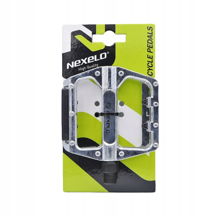 PEDAŁY ROWEROWE MTB BMX ALUMINIOWE Z ODBLASKAMI DO ROWERU SREBRNE