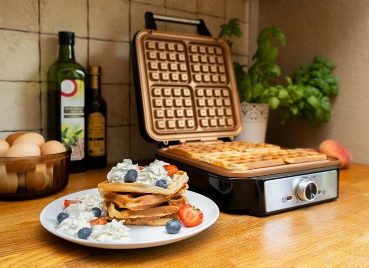 GOFROWNICA ELDOM SOLIDNA 4 DUŻE GOFRY SUPER MOC 2000W