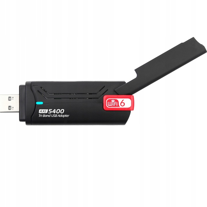 AXE5400 GIGABIT ANTENY KARTA SIECIOWA ADAPTER WiFi6E TRIBAND 5GHz 6GHz WPA3