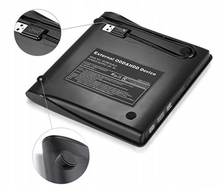 ODTWARZACZ NAGRYWARKA NAPĘD ZEWNĘTRZNY CD-R/DVD-ROM/RW USB 3.0 UNIWERSALNY