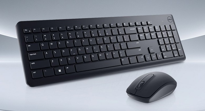 BEZPRZEWODOWA KLAWIATURA I MYSZ DELL DO KOMPUTERA DO BIURA ERGONOMICZNA