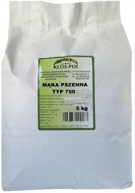 Mąka pszenna typ 750 5KG KŁOS-POL