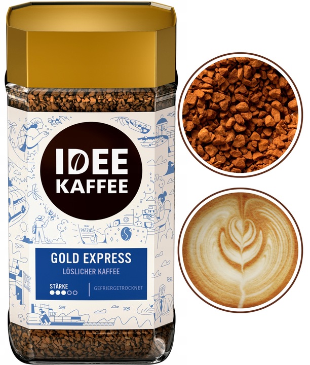 Idee Coffee Gold kawa rozpuszczalna średnio palona 200g