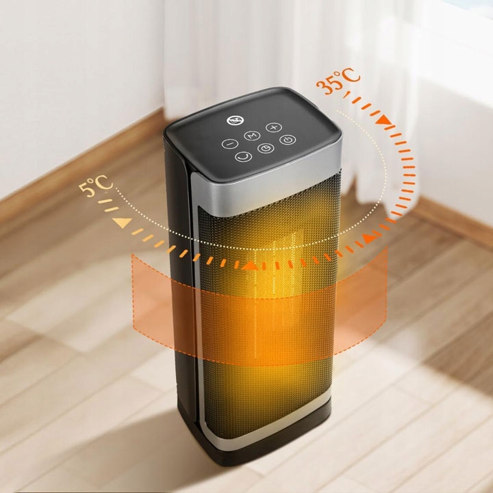 TERMOWENTYLATOR GRZEJNIK ELEKTRYCZNY KOLUMNOWY FARELKA CICHY 2000W +