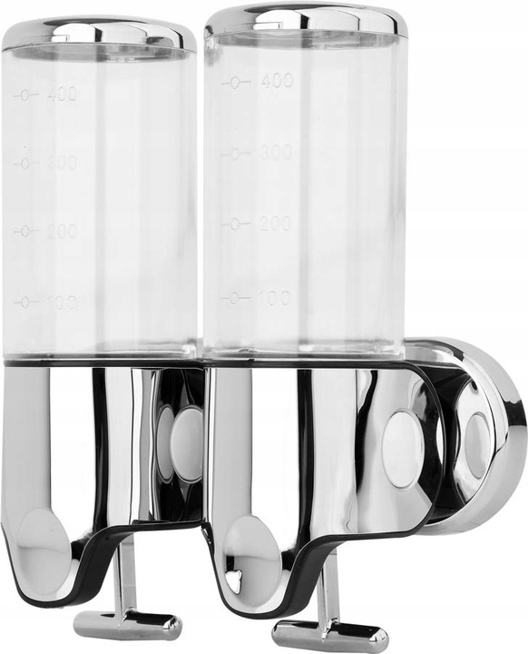 Ręczne dozownik do mydła naścienny Fala 1000 ml chrom