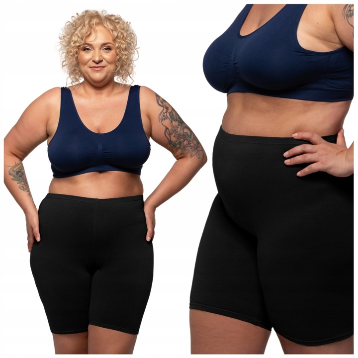 Majtki Z Nogawkami Szorty Przeciw Otarciom Ud Wysoki Stan Damskie 6XL