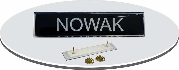 NOWY WZÓR Identyfikator galowy Imiennik WOJSKO polimerowy z zapięciem PINS