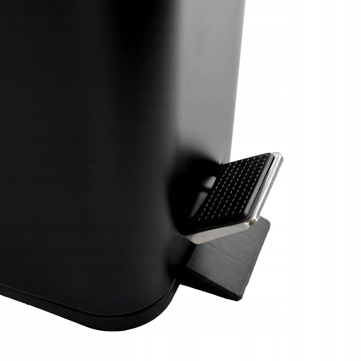 Kosz pojemnik na śmieci z przyciskiem nożnym 6l duży CZARNY LOFT SOLIDNY