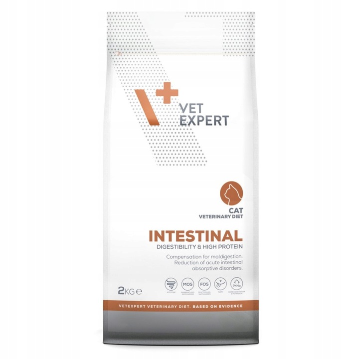 Vet Expert Intestinal 2kg Sucha Karma Dla Kotów z Zaburzeniami