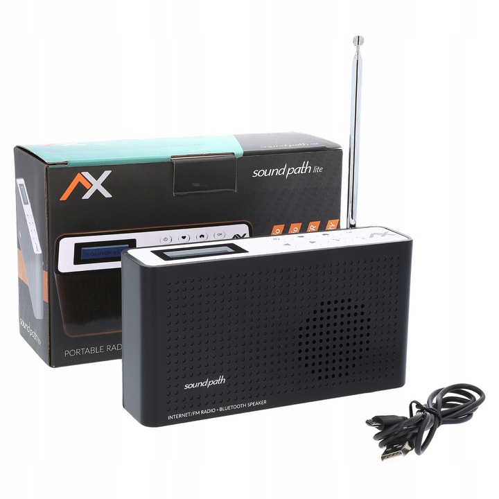 Radioodtwarzacz internetowe przenośne, do sypialni fm bluetooth