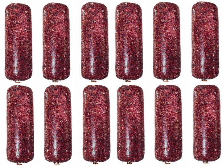 BATON WOŁOWY MIĘSO MROŻONE DLA PSA 100% BARF 10KG 20 x 0,5KG WOŁOWE KARMA