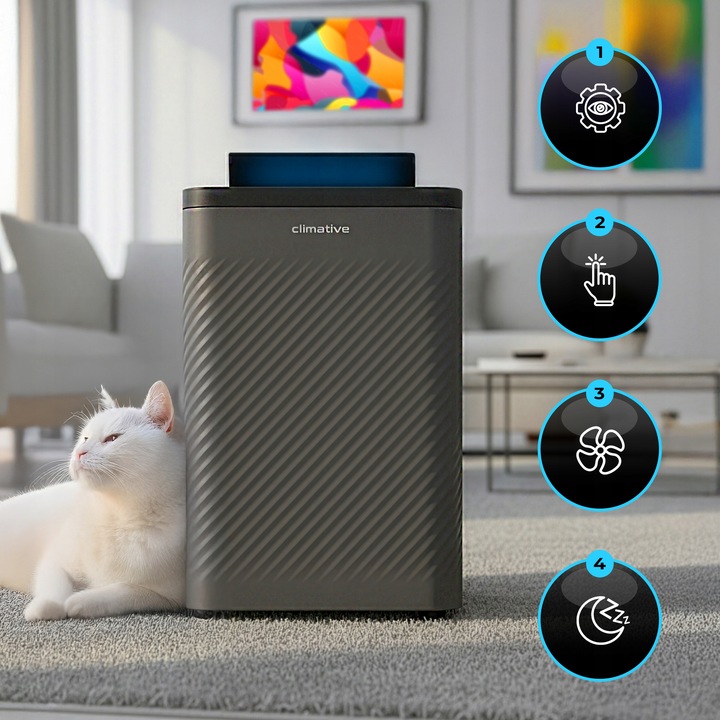 Osuszacz powietrza 12l Nexi pochłaniacz wilgoci 2w1 UV ION WiFi HEPA