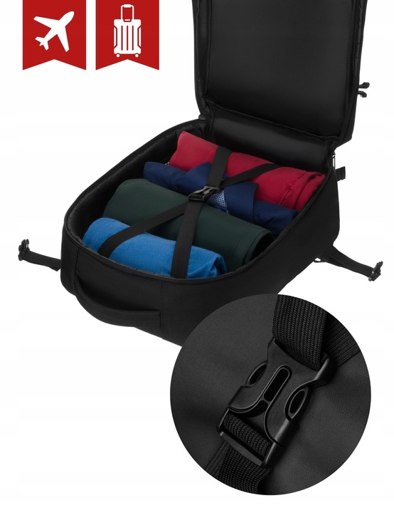 PLECAK DO SAMOLOTU WIZZAIR 40x30x20 BAGAŻ KABINOWY RYANAIR NOWY WYMIAR