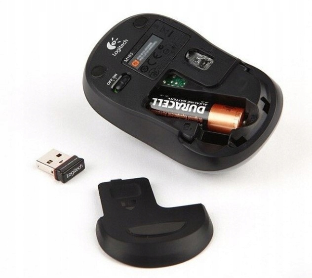 Mysz Bezprzewodowa Logitech M185 Niebieska - Idealna do biura