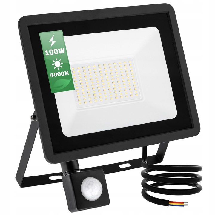 HALOGEN Naświetlacz lampa LED 100W z CZUJNIKIEM RUCHU