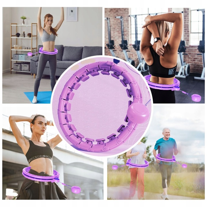 HULA HOP Z LICZNIKIEM I OBCIĄŻENIEM ODCHUDZAJĄCE SMART HULAHOP Z WYPUSTKAMI