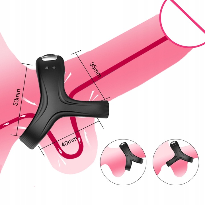 PIERŚCIEŃ EREKCYJNY pierścionek NA PENISA WIBRATOR